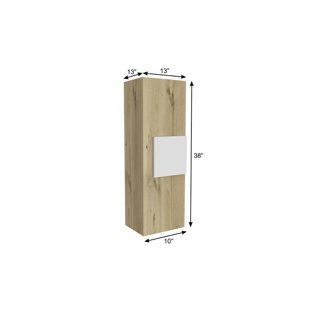 38" Beige Wood Filing Cabinet  Warm Home View