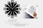 Silent Art Wall Clock with Pendulum Design  Warm Home View