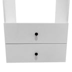 B4 Bathroom colset shelves Wood Modular Closet System Wall Mounted Shelves Walk in Clothes Storage Cabinet Shelving Built in Closet Organizer for Bedroom White 31.49''W x 16.04''D x 47.24''H  Warm Home View