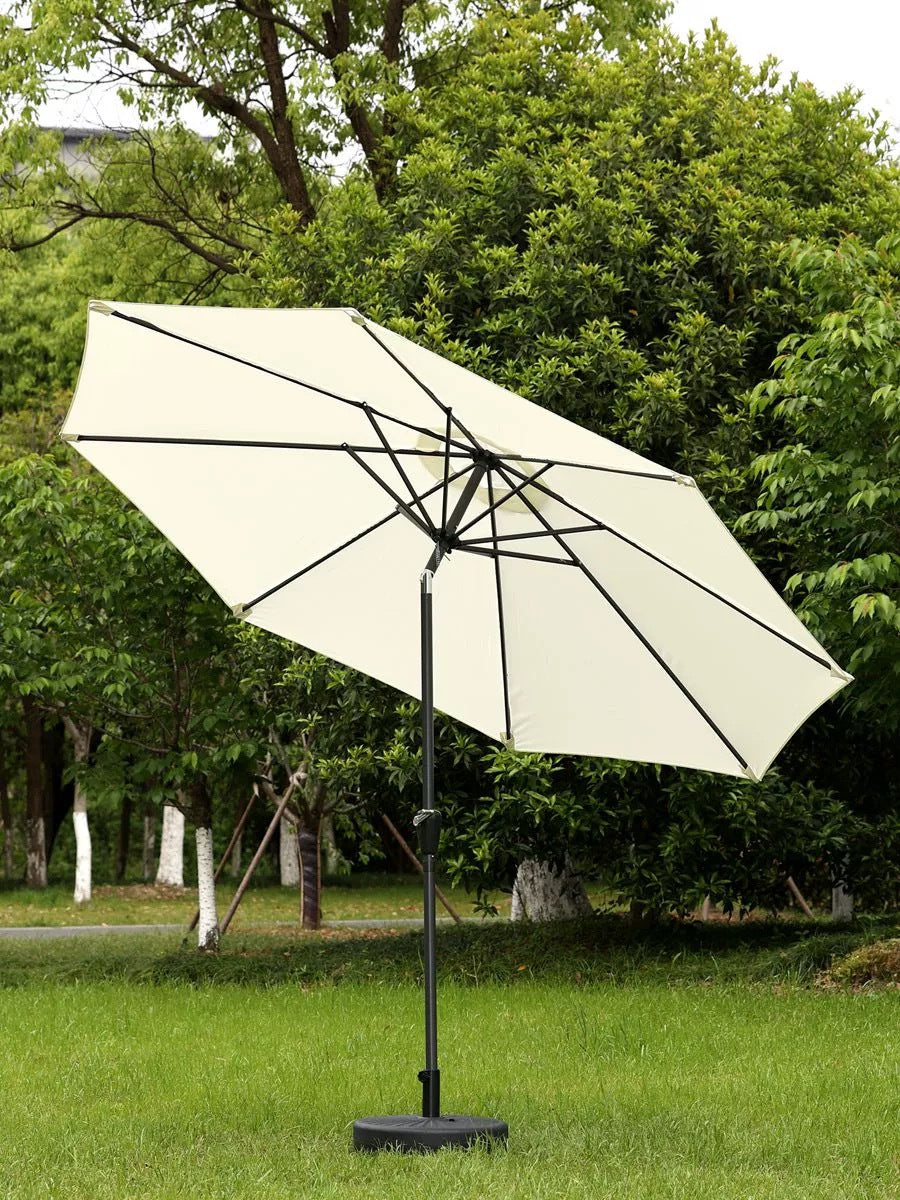 Outdoor Patio Umbrella with Tilting Center Pole - Polyester, 1-Piece  Warm Home View
