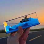 Creative Cruise Ship Fluid Drift Bottle  Warm Home View