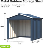 Compact Metal Outdoor Storage Lockers - Galvanized Steel, 1-Piece  Warm Home View
