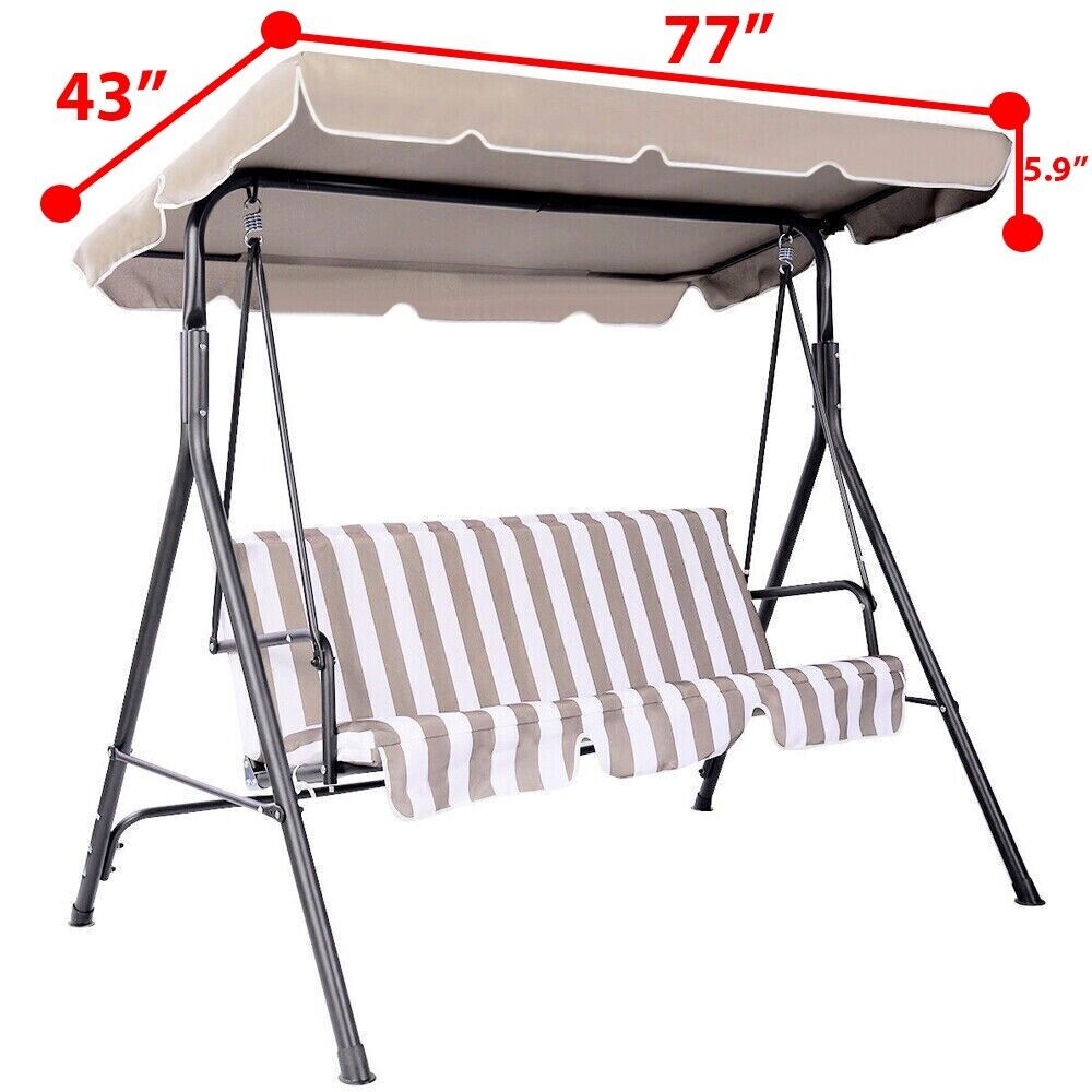 Patio Garden Swing Canopy Replacement - Polyester, 1-Pc  Warm Home View