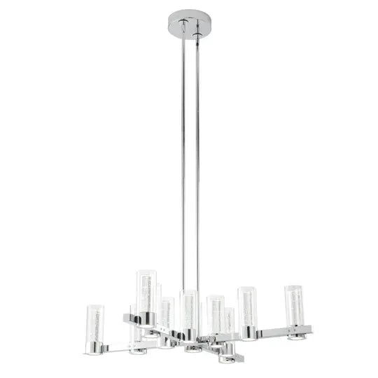 Victory 12 Light Chandelier //  Chrome  Warm Home View