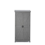 Wooden Outdoor Garden Storage Shed - Cedar Wood, 1-Piece  Warm Home View
