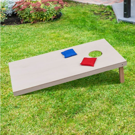 Outdoor Patio Cornhole Game - Acacia Wood, 11-Piece  Warm Home View