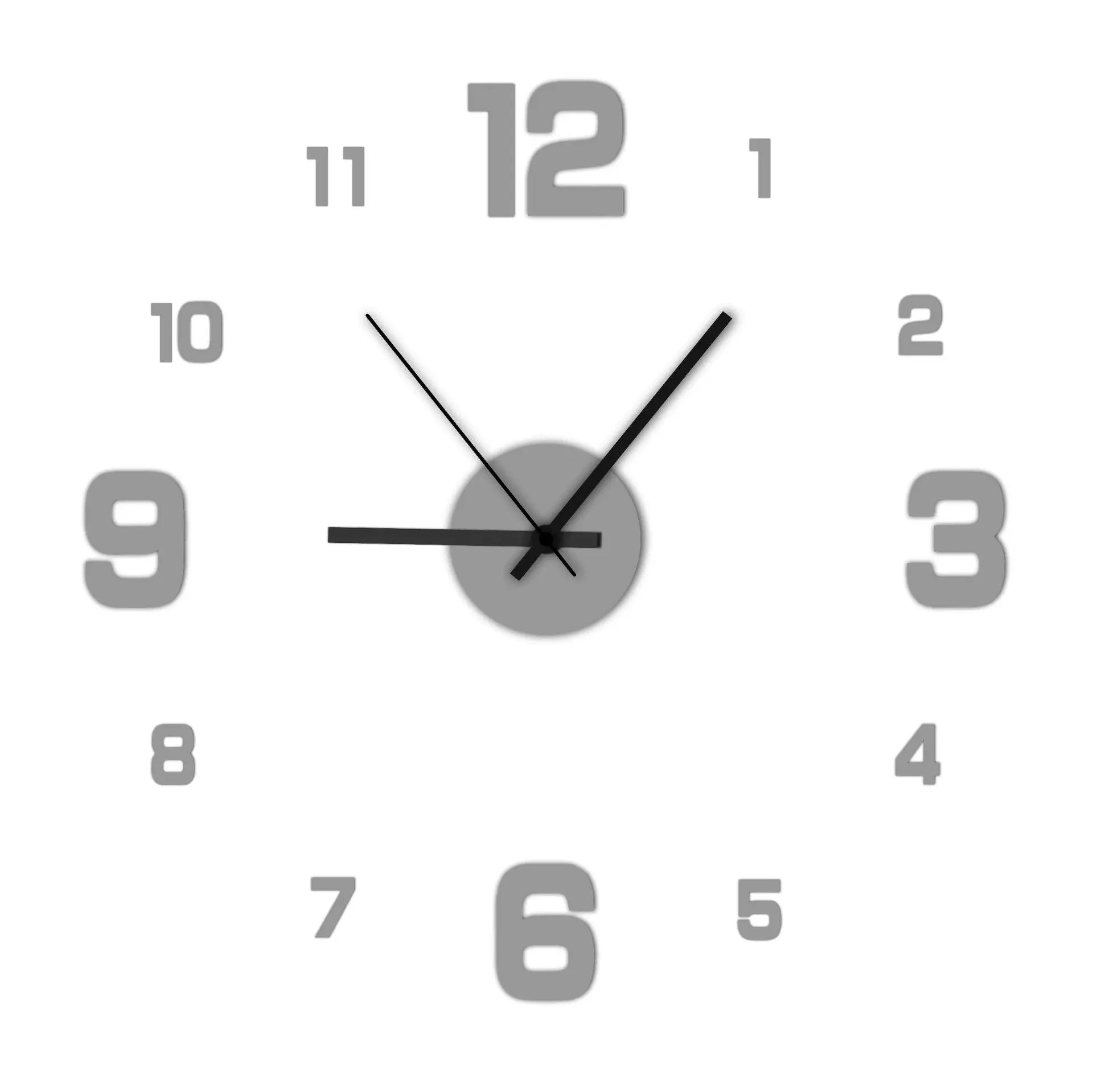 Modern Creative Quartz Wall Clock for Living Room  Warm Home View