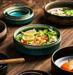 Creative Glazed Ceramic Dinnerware Set (Large Bowls)  Warm Home View