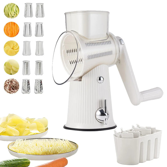 5-in-1 Rotary Cheese Grater