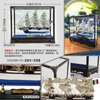 Sailing Ship Model - Real Wood Craft for Home Decor  Warm Home View