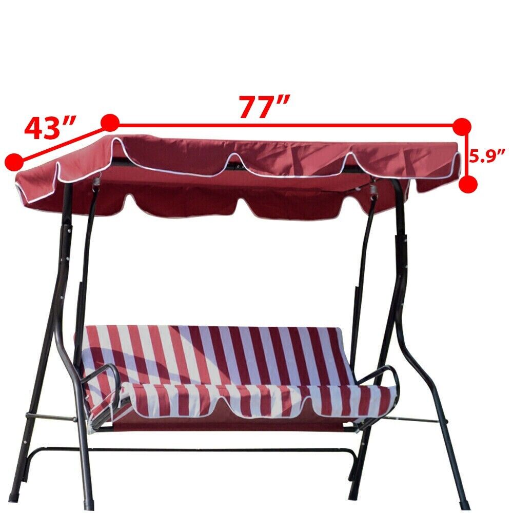 Patio Garden Swing Canopy Replacement - Polyester, 1-Pc  Warm Home View