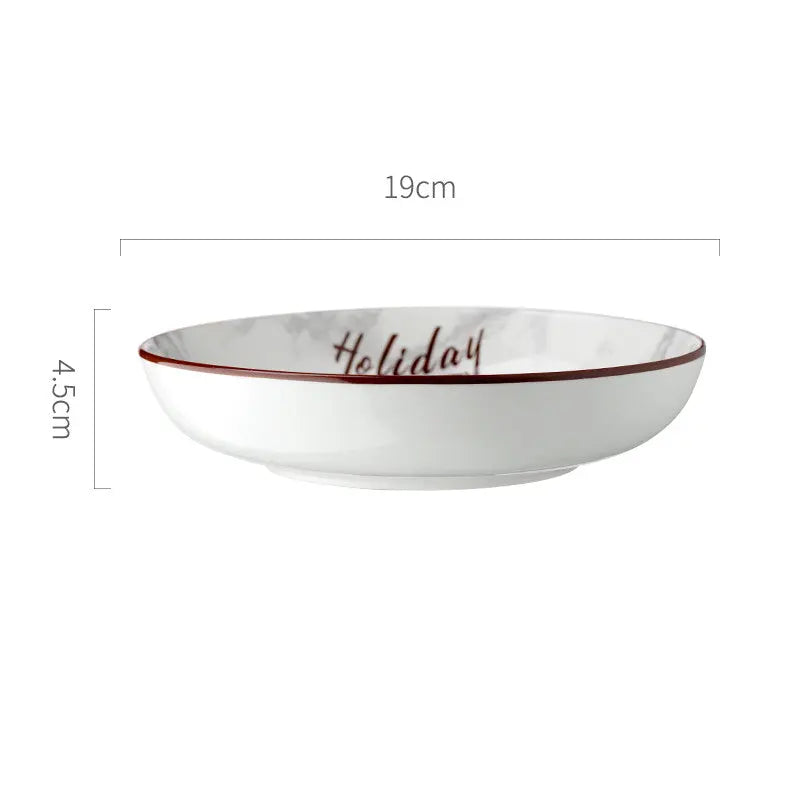 Creative Ceramic Dinnerware Set in Nordic Style  Warm Home View