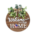 Wooden Welcome Wall Decor for Home and Door  Warm Home View