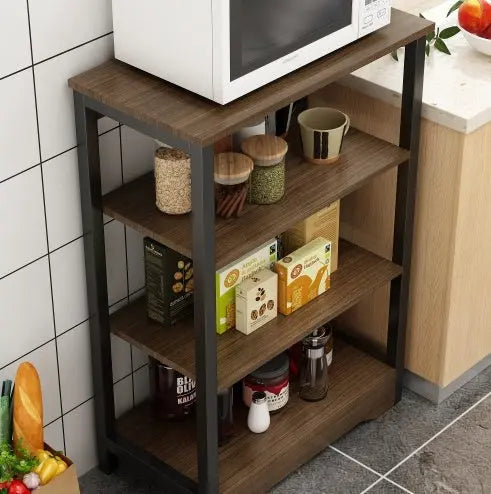Storage Shelves,Flower Shelves, Book Shelf,Shelving Unit, Adjustable Foot Pads, For Living Room, Bedroom, Home Office Color  Wild Oak  Warm Home View
