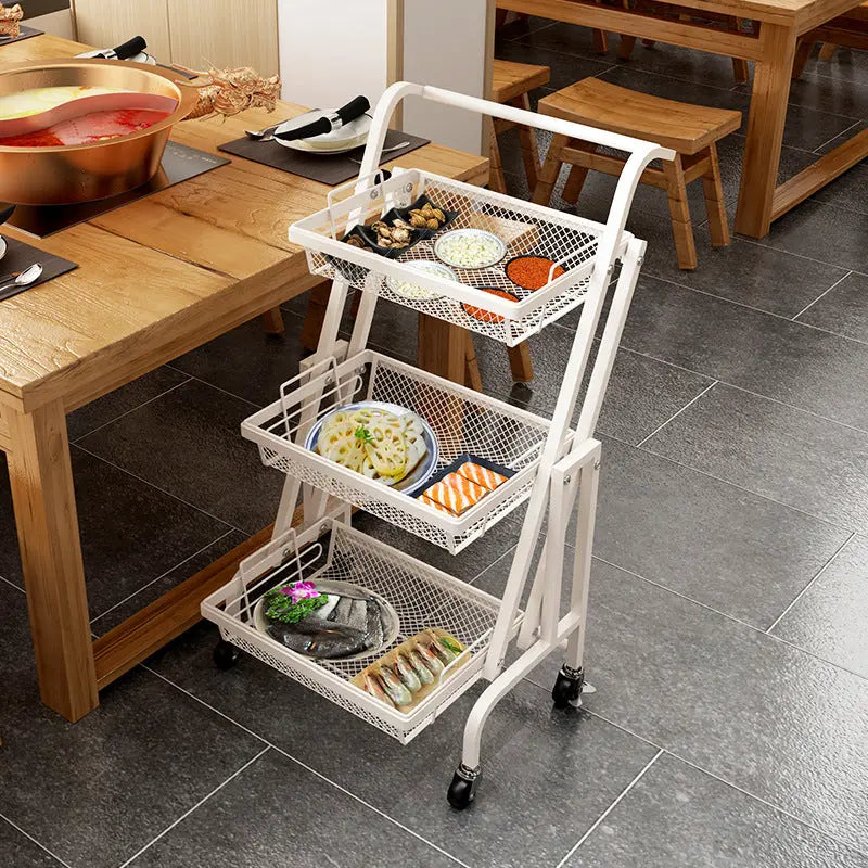 Folding Portable Stall Rack Shelving  Warm Home View