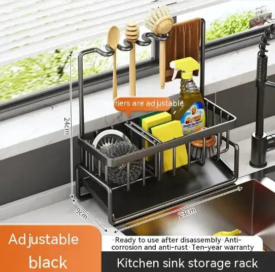 Multifunctional Kitchen Sink Organizer  Warm Home View