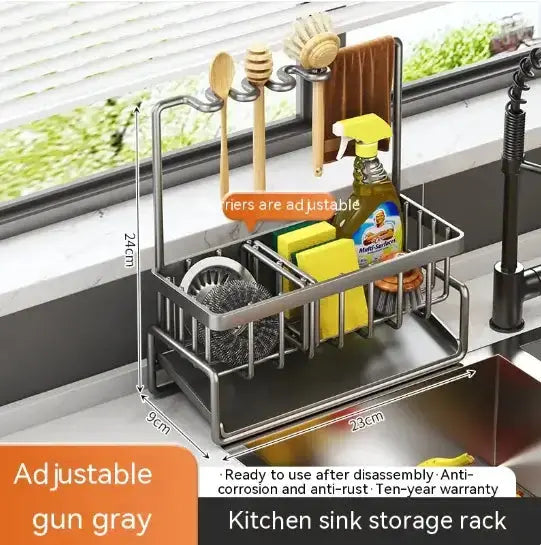 Multifunctional Kitchen Sink Organizer  Warm Home View