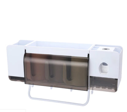 Wall-Mounted Multi-Function Bathroom Organizer Set