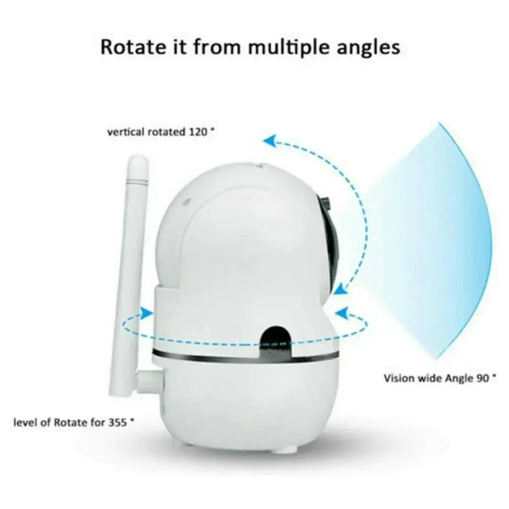 Indoor Home Security Camera Night Vision Baby Pet Monitor
