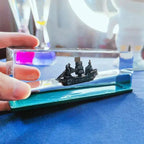Creative Cruise Ship Fluid Drift Bottle  Warm Home View