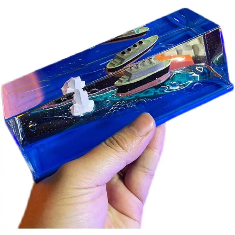 Creative Cruise Ship Fluid Drift Bottle  Warm Home View