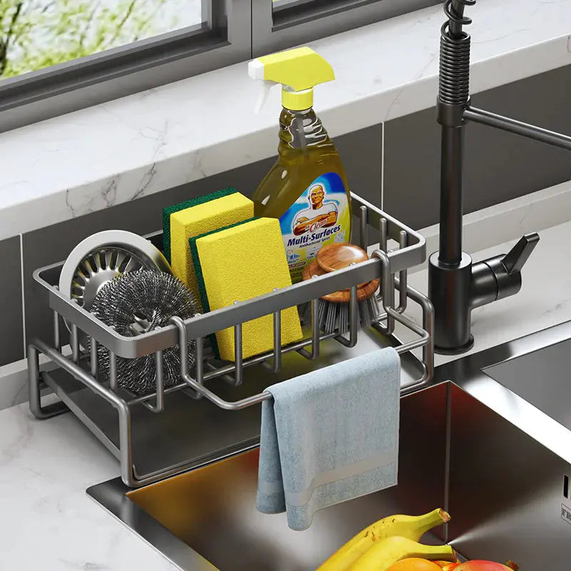 Multifunctional Kitchen Sink Organizer  Warm Home View