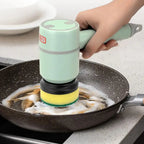 Electric Cleaning Brush 3 Brush Heads Cleaner Multifunctional  Warm Home View