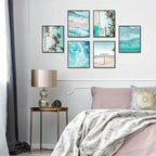 6pcs 7.9x11.8in Decorative Beach Wall Art Set  Warm Home View