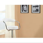 White Swivel Counter Height Bar Stools 2-Piece  Warm Home View