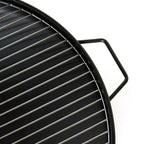 Wood Burning Outdoor Fire Pit - Steel, 2-Piece Set  Warm Home View