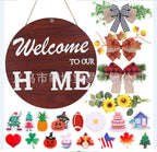 Wooden Welcome Wall Decor for Home and Door  Warm Home View