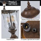 Vintage Outdoor Light Pole Lights - Bronze Aluminum, 1-Piece  Warm Home View