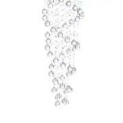 Crystal Chandelier Double Helix// 7 Light, 73" Hanging Length  Warm Home View