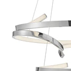 Beijing LED adjustable Round Chandelier // Chrome  Warm Home View