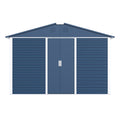 Metal Outdoor Utility Storage Shed - Galvanized Steel, 1-Piece  Warm Home View