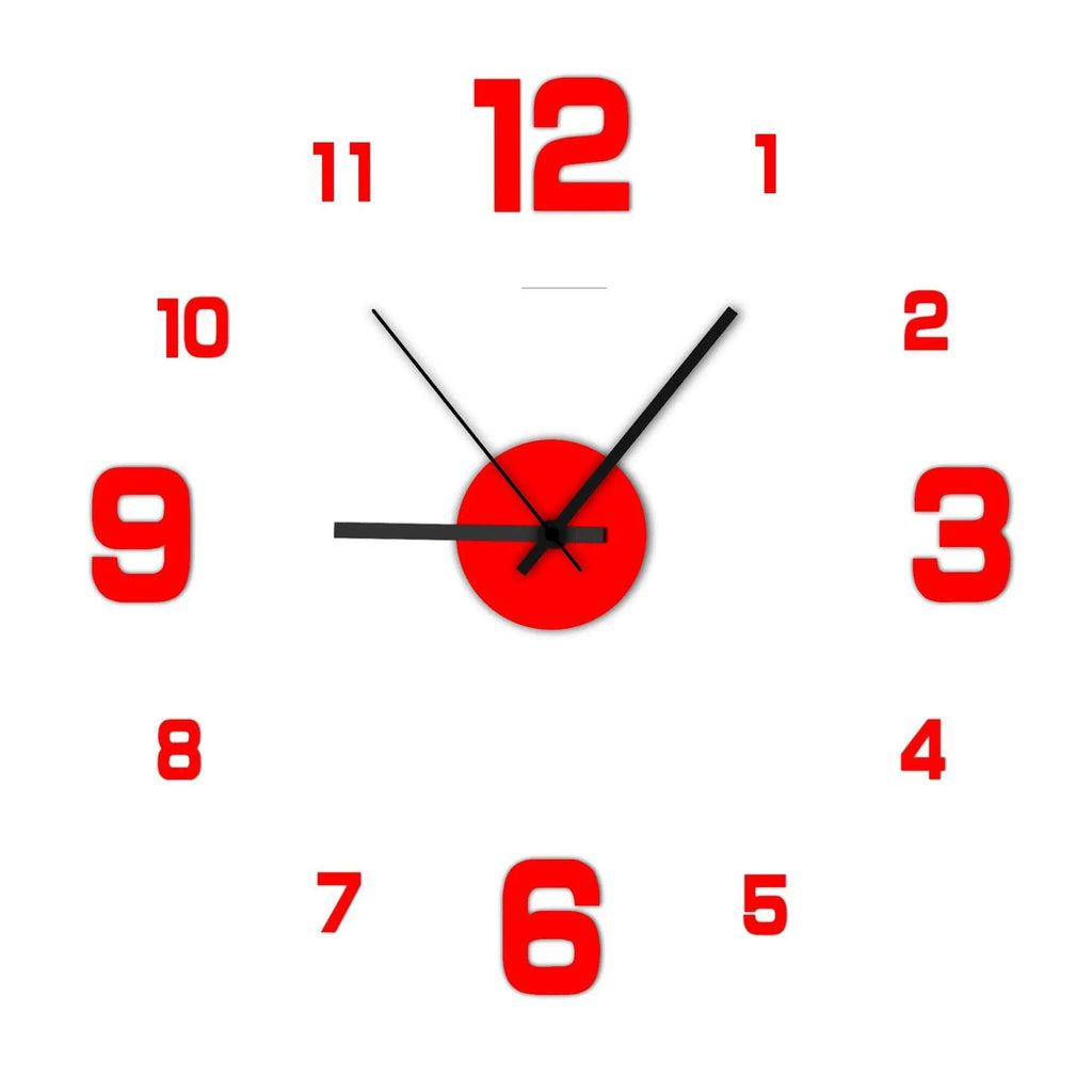 Modern Creative Quartz Wall Clock for Living Room  Warm Home View