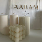 The U Ribbed Candle  Warm Home View