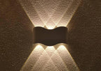 Modern Minimalist Outdoor LED Wall Light - Aluminum, 1-Piece  Warm Home View