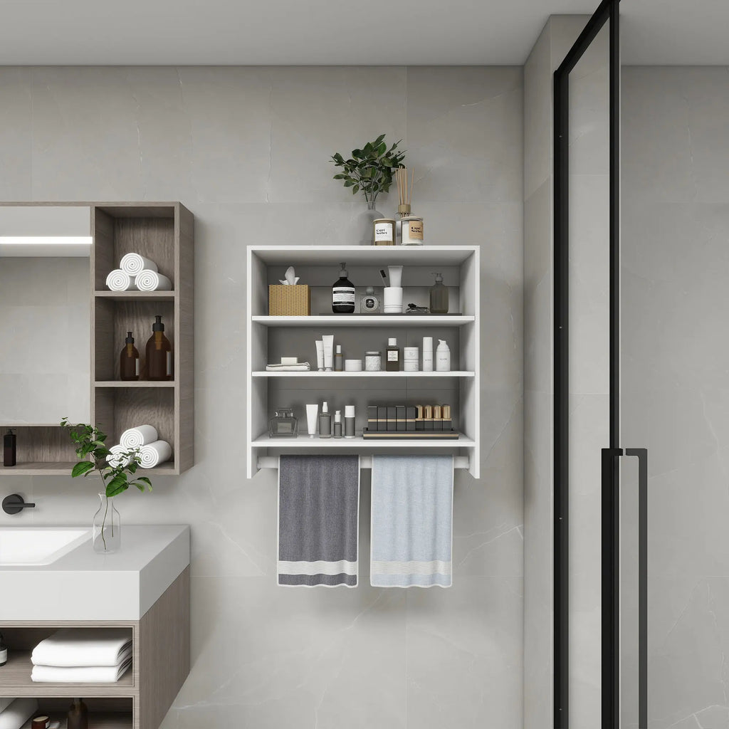 B1 Closet Organizer System: Wall Mounted Closet Organizers and Storage Walk in Closet System Closet Rack and Shelving Modern Closet Storage for Bedroom 31.49''W x 16.04''D x 31.49''H  Warm Home View