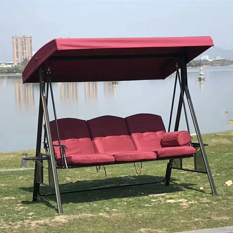 Double Seat Outdoor Swing Hanging Chair - Metal, 1-Piece  Warm Home View