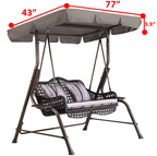 Patio Garden Swing Canopy Replacement - Polyester, 1-Pc  Warm Home View
