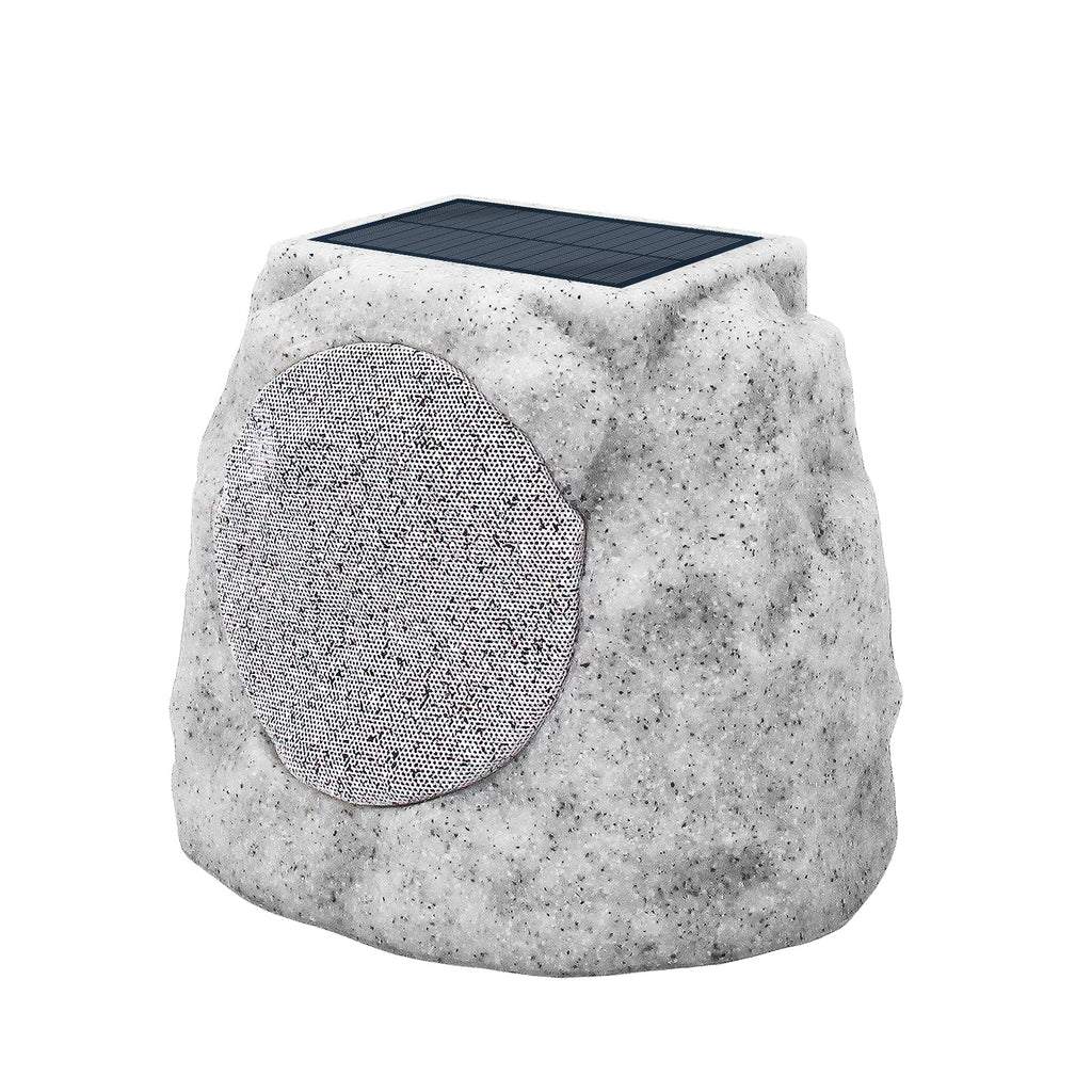 Solar Powered Outdoor Rock Speaker with RGB Light - Resin, 1-Piece  Warm Home View