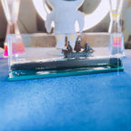 Creative Cruise Ship Fluid Drift Bottle  Warm Home View