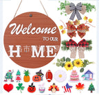 Wooden Welcome Wall Decor for Home and Door  Warm Home View