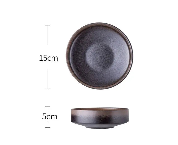 Creative Glazed Ceramic Dinnerware Set (Large Bowls)  Warm Home View