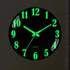 Authentic Hendas Luminous Wall Clock - Stylish Wooden Design  Warm Home View
