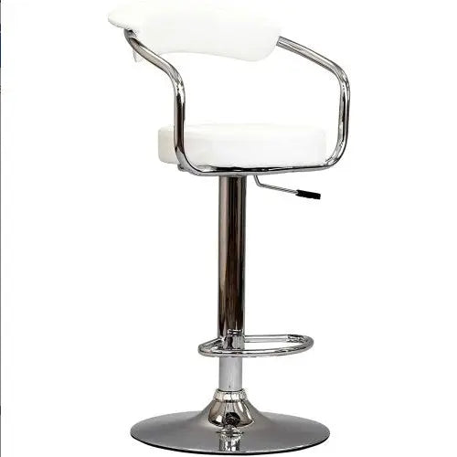 White Swivel Counter Height Bar Stools 2-Piece  Warm Home View