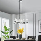 Victory 12 Light Chandelier //  Chrome  Warm Home View
