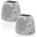 Outdoor Rock Bluetooth Speakers - Grey PE, 2-Pack  Warm Home View
