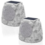 Outdoor Rock Bluetooth Speakers - Grey PE, 2-Pack  Warm Home View